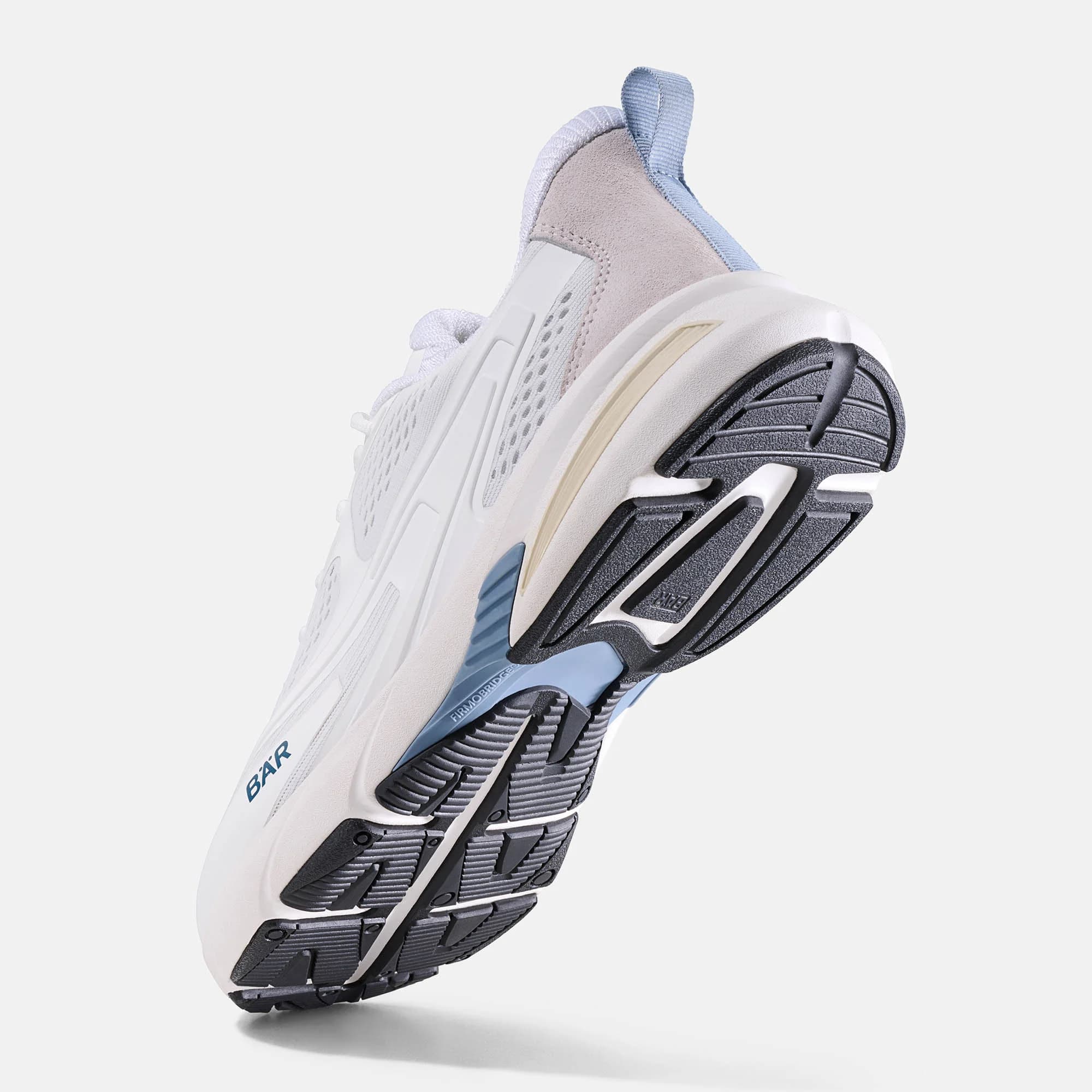 VENTU RUN production shoe, outsole view with visible FIRMOBRIDGE element